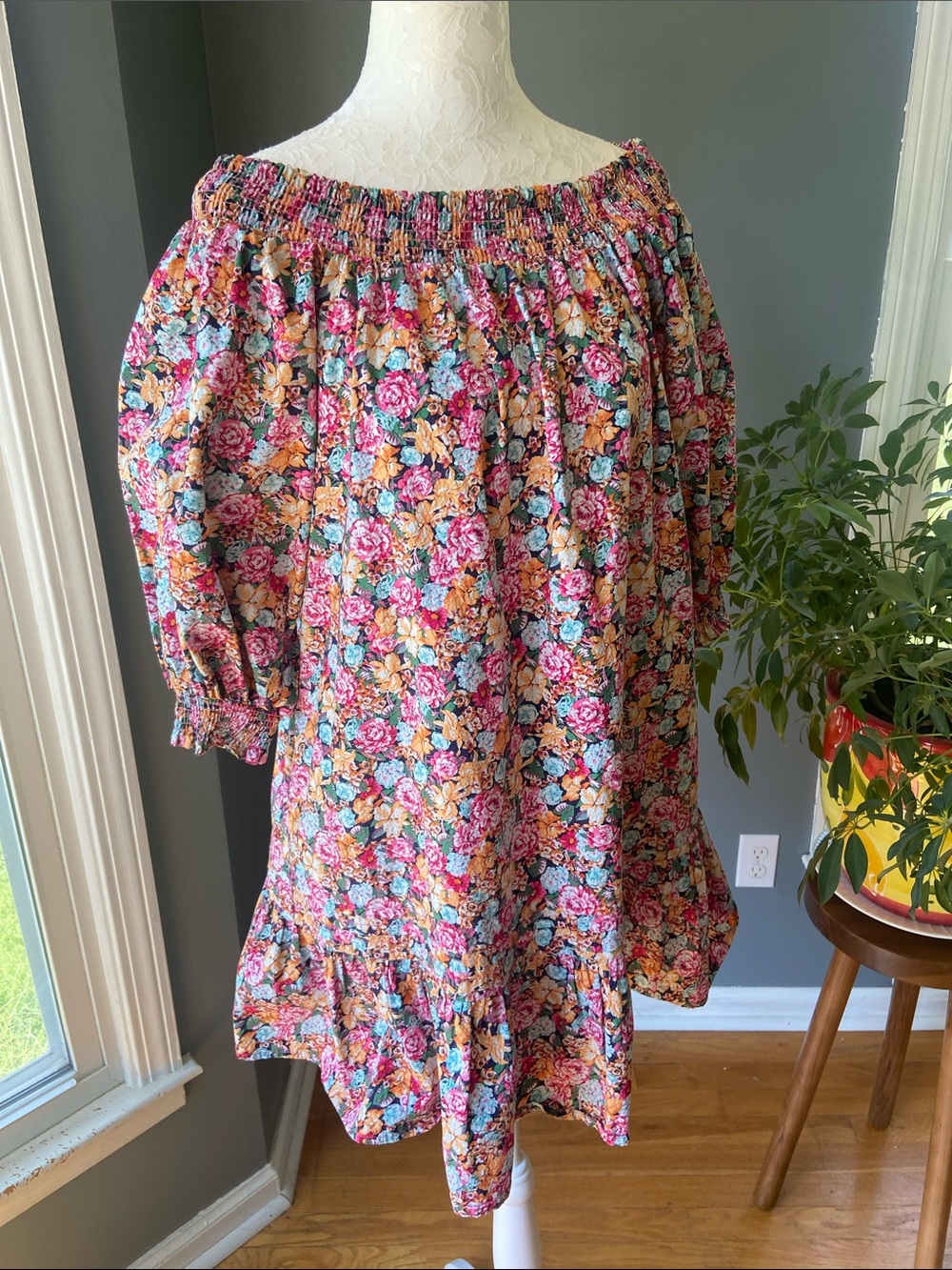 Maeve for Anthropologie Floral Mini Dress Size Small